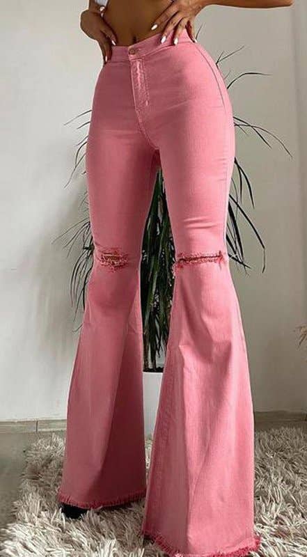 Mid-Rise Flared Jeans Woman