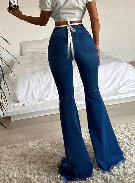 Mid-Rise Flared Jeans Woman