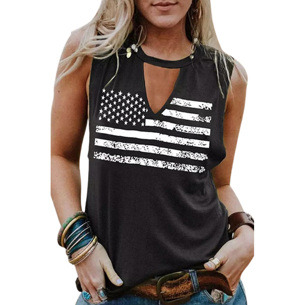 Printed Casual Sleeveless TopWomen's Clothing Casual