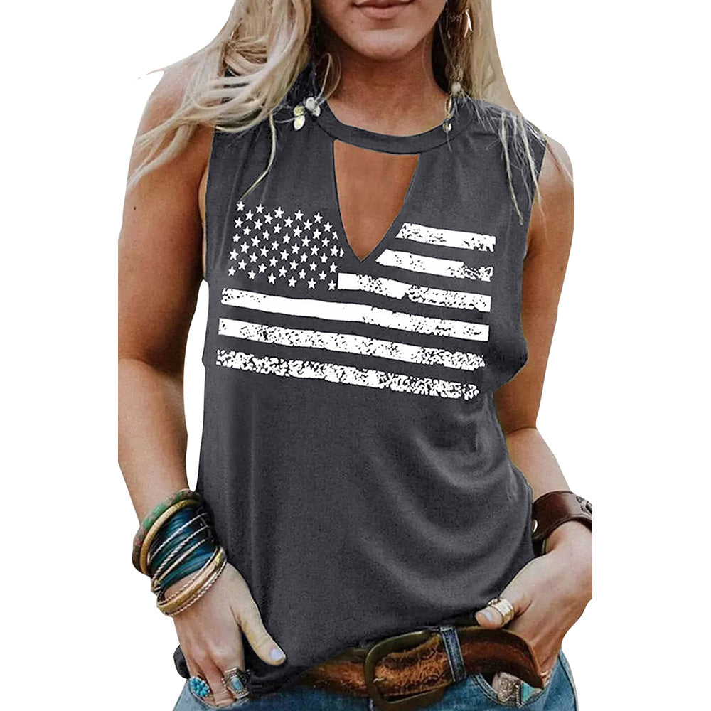 Printed Casual Sleeveless TopWomen's Clothing Casual