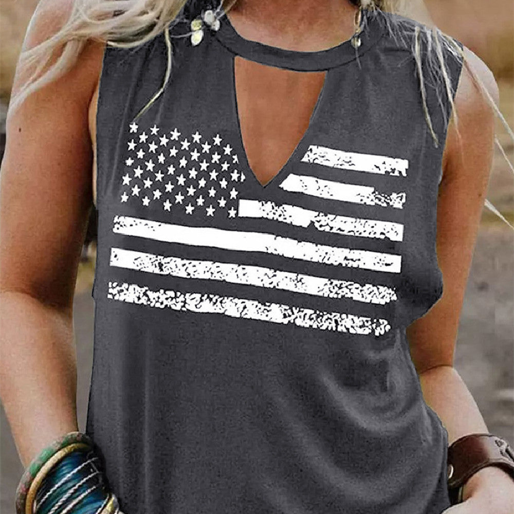 Printed Casual Sleeveless TopWomen's Clothing Casual