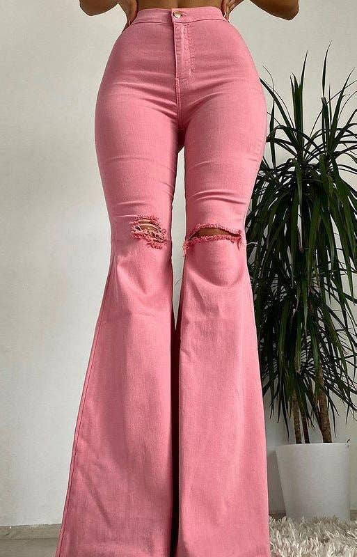 Mid-Rise Flared Jeans Woman
